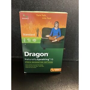 Dragon Naturally Speaking 10 (No Headset) in Original‎ Box